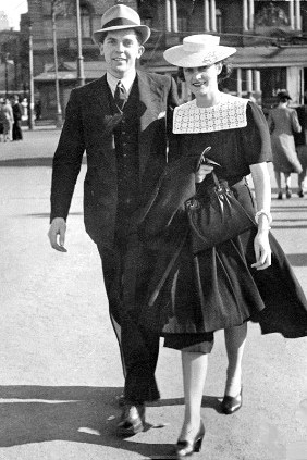 Leonard Siffleet with his fiance Clarice Lane